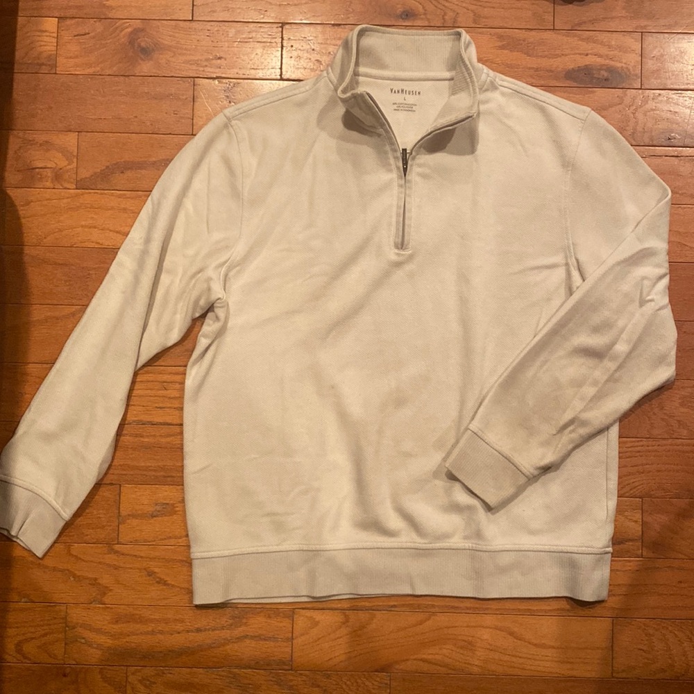 Mens 3/4 zip sweater